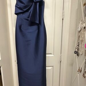 Sachin + Babi Midnight Blue Strapless Gown